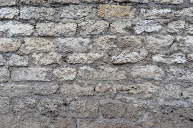 tuğla kırmızı duvar. Eski bir tuğla evin arka planı.