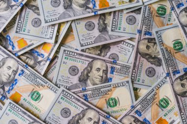 Paralı arka plan Amerikan 100 dolarlık banknotlar