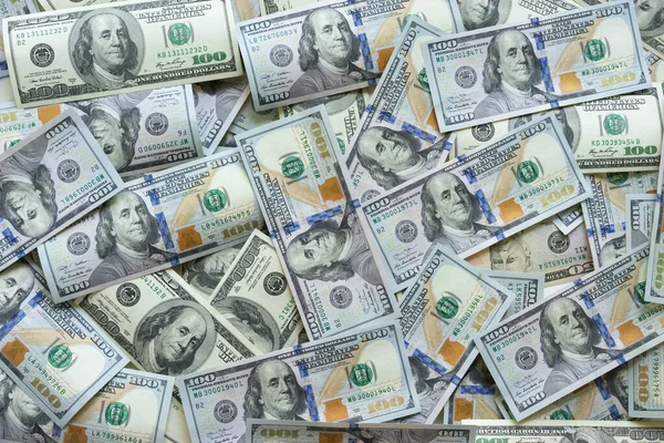 Arkaplanda dolar ve para var.