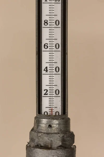 Endüstriyel cıva termometresi. Selsiyus ölçekli termometreler.
