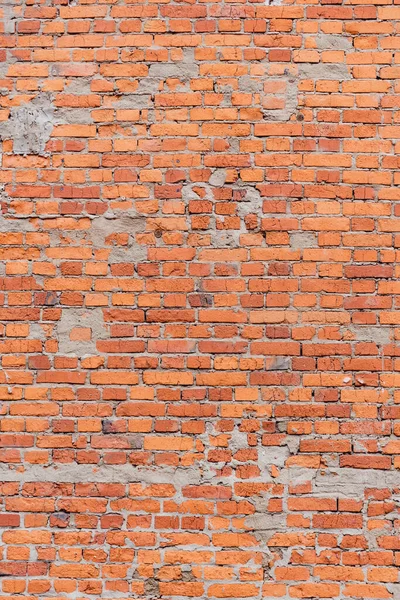 Textura Parede Vermelha Tijolo Fundo Uma Antiga Casa Tijolos — Fotografia de Stock