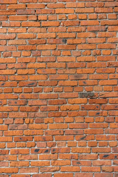 Tuğla Kırmızı Duvar Dokusu Eski Bir Tuğla Evin Arka Planı — Stok fotoğraf