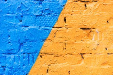 Arkaplan olarak renkli tuğla duvar, doku