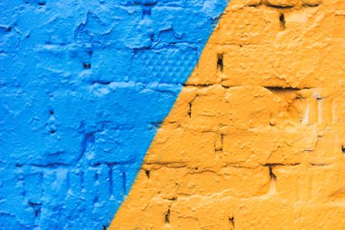 Arkaplan olarak renkli tuğla duvar, doku