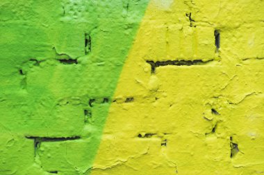 Arkaplan olarak renkli tuğla duvar, doku