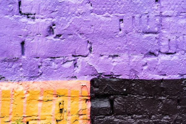 Colorful brick wall as background, texture