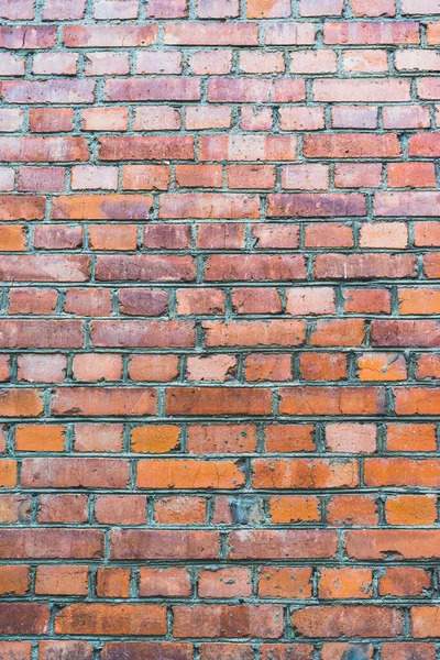 Oude Bakstenen Muur Oude Textuur Van Rode Stenen Blokken Close — Stockfoto