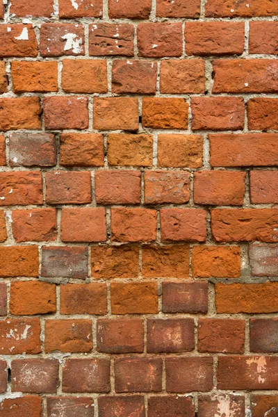 Grungy Alten Roten Backstein Wand Textur Hintergrund Mit Verfall Aus — Stockfoto