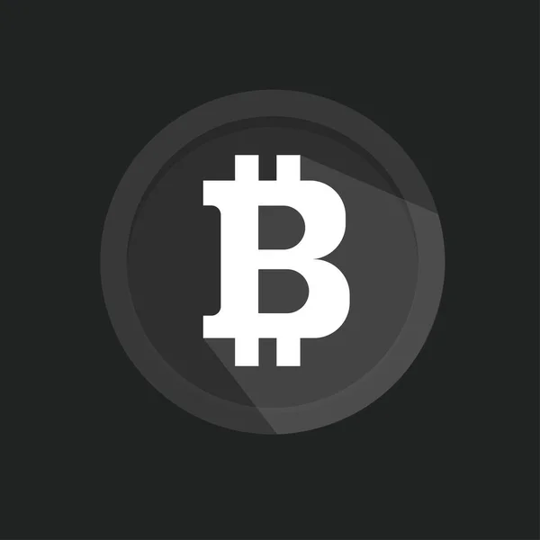 Bitcoin para siyah arka planda izole. Kripto para birimi. Borsada elektronik para. Blockchain, ico, Fintech net bankacılık elemanı. Yaratıcı illüstrasyon. Sanat tasarımı dijital para birimi