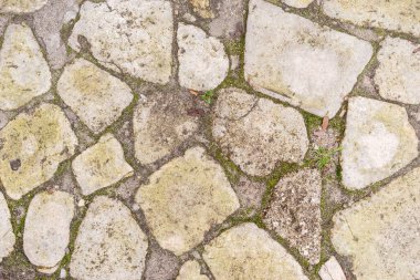 Eski kentteki taş kaldırımın arka planı