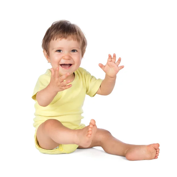 Baby Boy Clapping Hands Royalty Free Stock Images