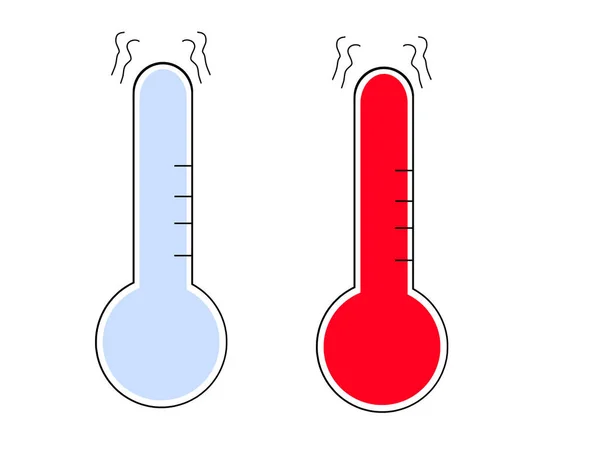 Przyrząd Używany Pomiaru Temperatury Najczęściej Wydłużony Kształt — Wektor stockowy