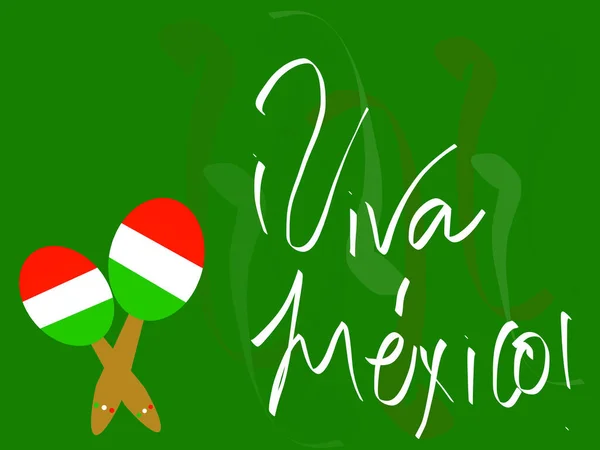Viva México Fundo Para Feriados Nacionais Celebração Dia Independência México —  Vetores de Stock