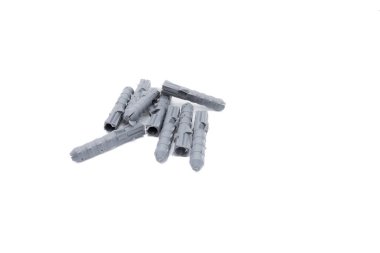 Beyaz arka planda gri plastik panel