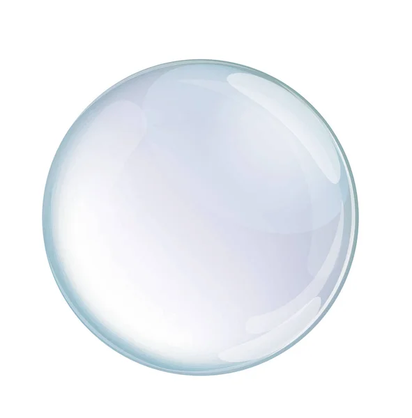 Soap Bubble Realistic Style Balloon Text Vector Illustration Design Web — Stock Vector