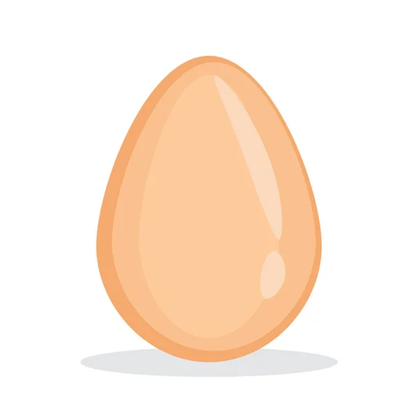 Huevo Huevo Pollo Una Cáscara Ilustración Vectorial Aislada Sobre Fondo — Vector de stock