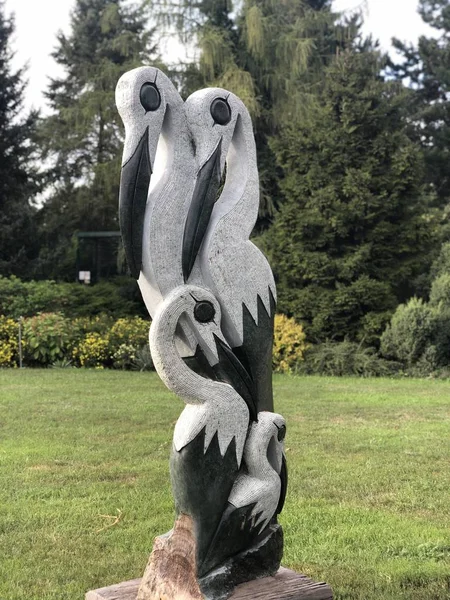 Escultura Pelikan Tierpark Berlín — Foto de Stock