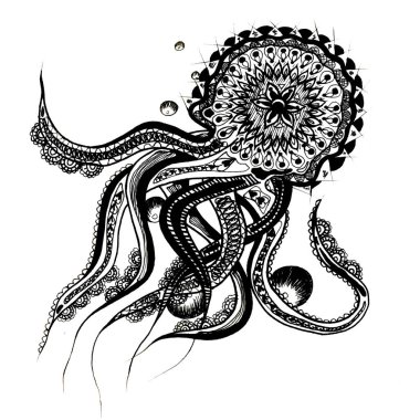 El dövme tarzısiyah beyaz jöle boğulmak