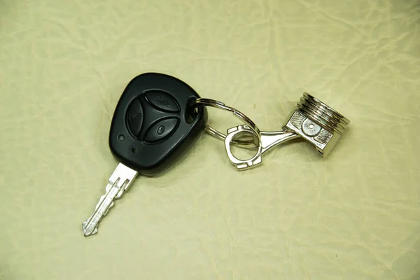 Car key with key chain