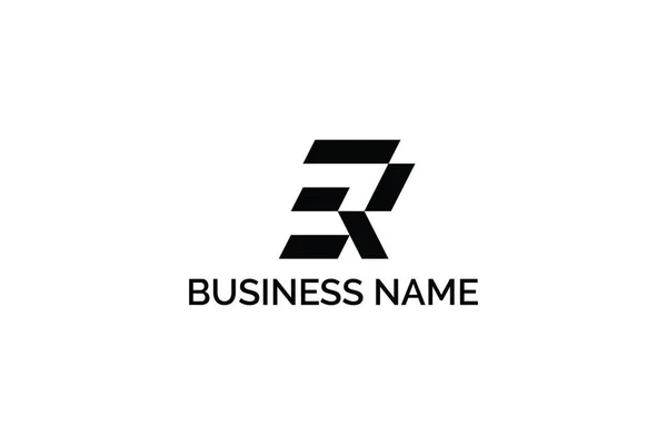 R alfabesi logo tasarımı. Beyaz arka planda yalıtılmış.