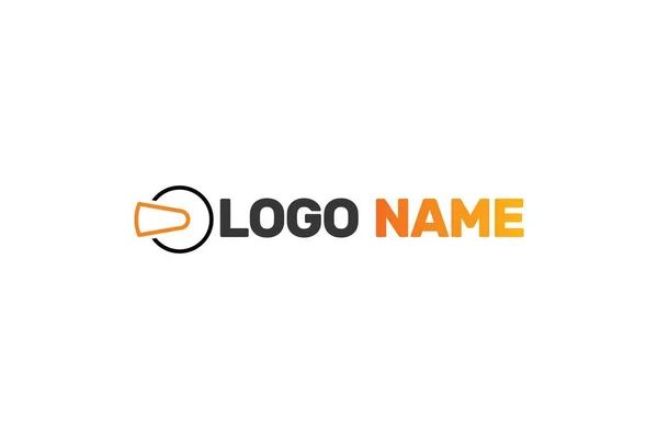 Diseño Logotipo Realidad Virtual Aislado Sobre Fondo Blanco — Vector de stock