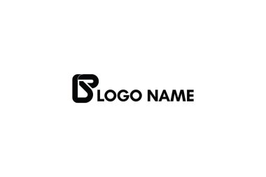 Alfabe yaratıcı B logo tasarımı. Beyaz arka planda yalıtılmış.
