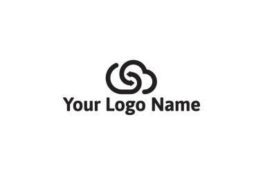 Siyah renkli logo tasarımı vektör illüstrasyon. Beyaz arka planda yalıtılmış.