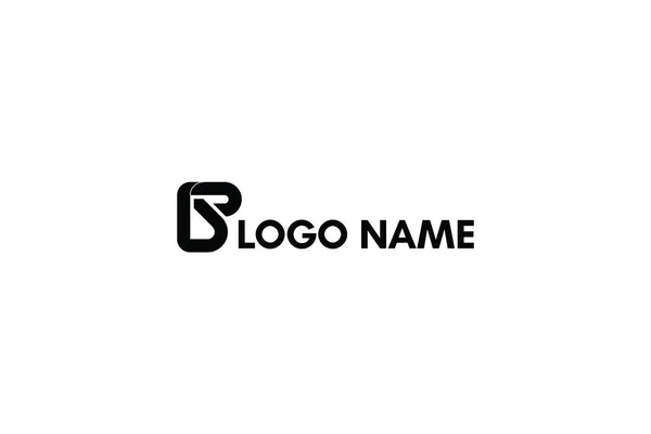 Alfabeto Creativo Logo Design Isolato Sfondo Bianco — Vettoriale Stock