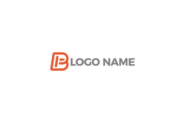 Alfabetet Logotypdesign Isolerad Vit Bakgrund — Stock vektor