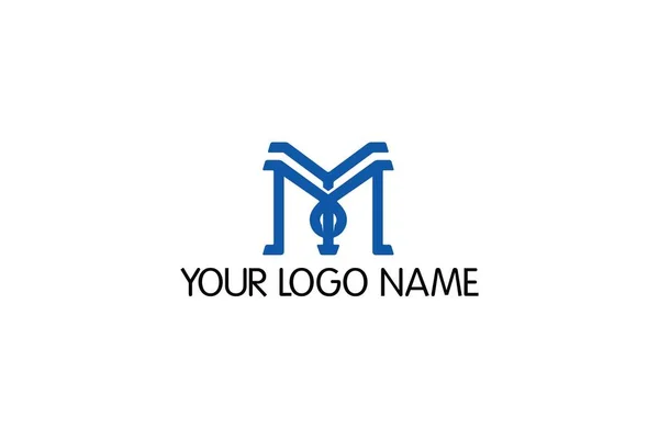Fitness Harf Logo Tasarımı Beyaz Arka Planda Yalıtılmış — Stok Vektör