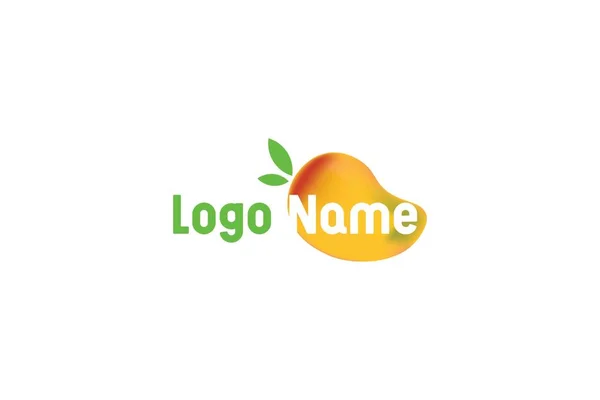 Icono Mango Estilo Plano Logo Mango Aislado Sobre Fondo Blanco — Archivo Imágenes Vectoriales