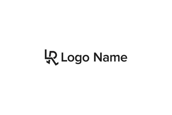 Alfabe Logo Tasarımı Vektör Illüstrasyon Beyaz Arka Planda Yalıtılmış — Stok Vektör