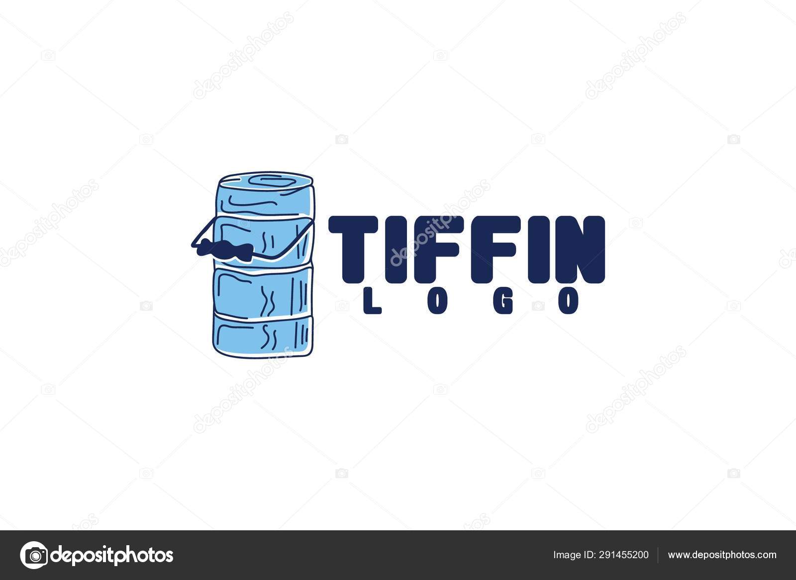 Vector Illustration Tiffin Logo Design Template Isolated White