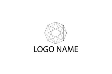 Blockchain logosu. Bulut kripto para birimi hizmet logosu. Beyaz arka planda yalıtılmış.