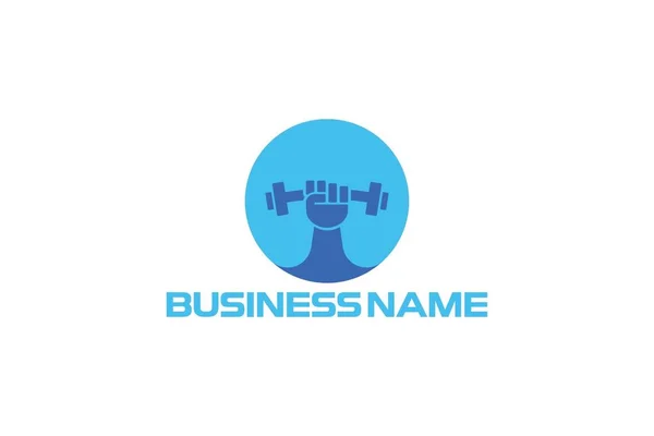 Fitness spor salonu logo simgesi. Beyaz arka planda yalıtılmış.