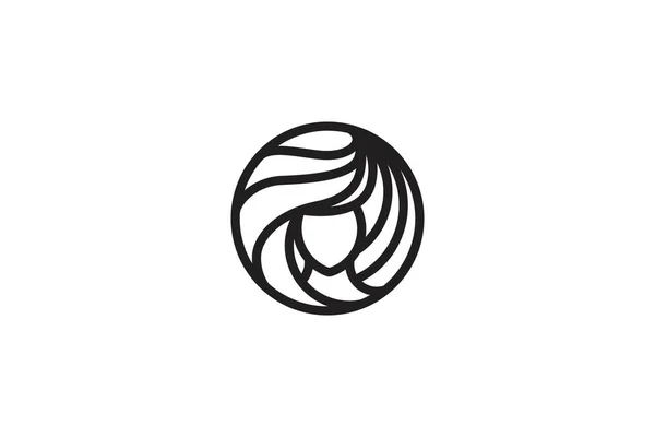 Diseño Del Logotipo Negro Vectorial Aislado Sobre Fondo Blanco — Vector de stock