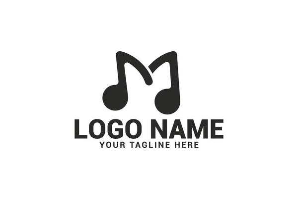 Mektup m logo tasarım şablonu. Beyaz arka planda yalıtılmış.