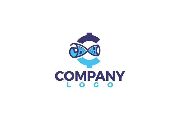Vektör blockchain logo tasarımı. Beyaz arka planda yalıtılmış.