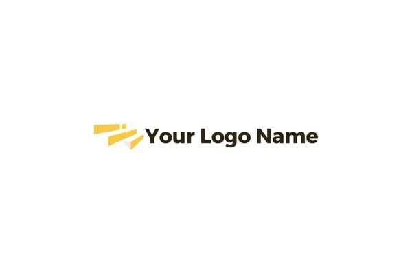 Vektor Illustration Business Logo Design Isolerad Vit Bakgrund — Stock vektor