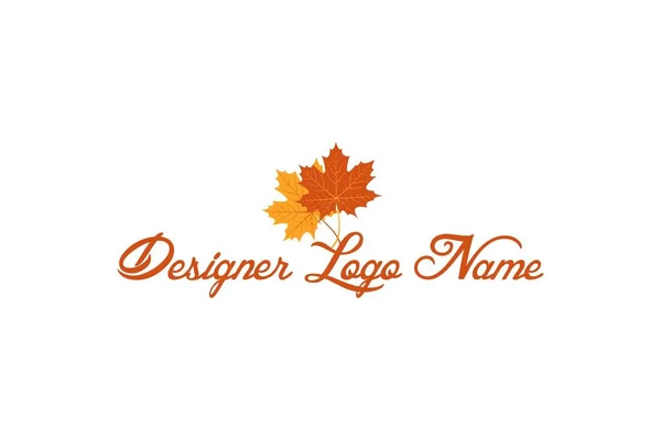 Tasarımcı yaprak logo tasarımı. Beyaz arka planda yalıtılmış.