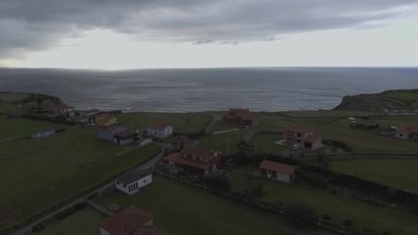 Pôr Sol Espanha Capturado Com Drone Mar Fundo Frente Algumas — Vídeo de Stock