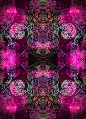 Güzel soyut süs, leylak derinliği ve büyü.