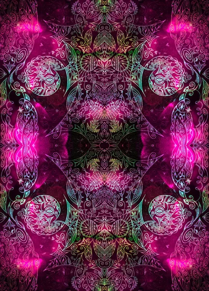 Güzel soyut süs, leylak derinliği ve büyü.