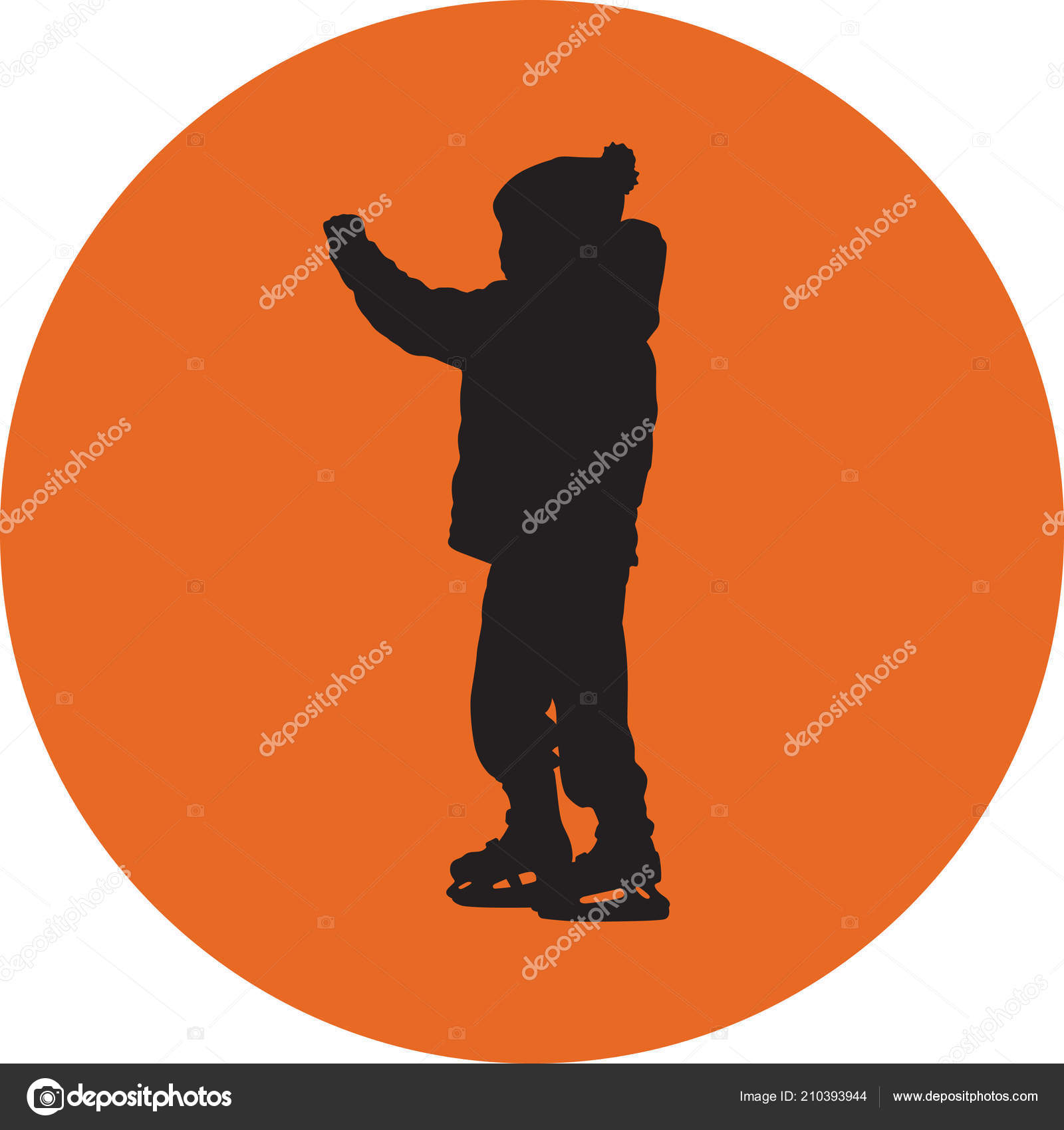 Vetor Silhueta Patinacao Gelo Vetor De Stock C Gocamaja 210393944