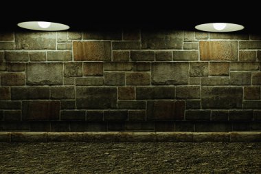 3d render.wall lighting, bilgi için arkaplan