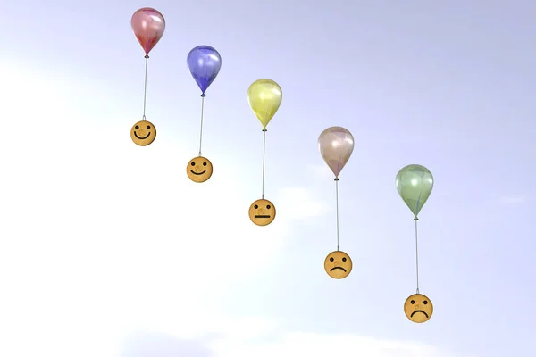 Rendering Smils Balloons2 — Stock Photo, Image