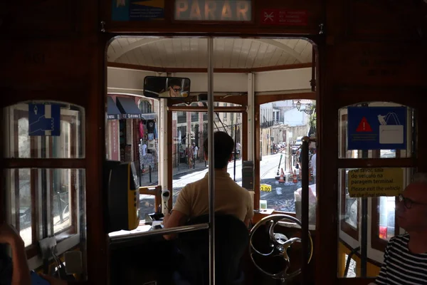 Old Lisbon Tram Portugalia — Zdjęcie stockowe