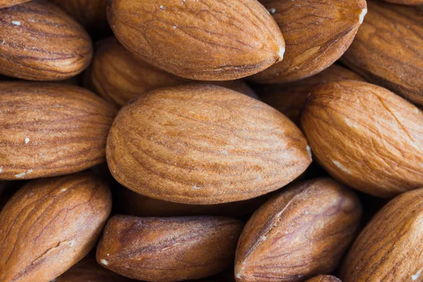 Macro details of natural almonds