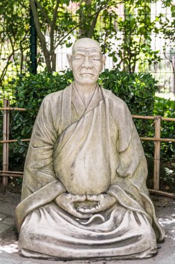 Toulouse, Fransız pembe şehir Japon ve botanik bahçesinde Buda