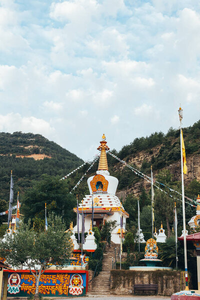 Buddhist temple Dag Shang Kagyu in Panillo huesca Arag��n Spain